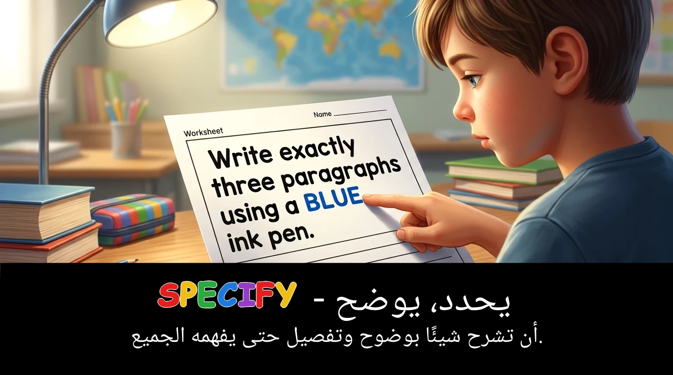 Arabic Illustration for specify